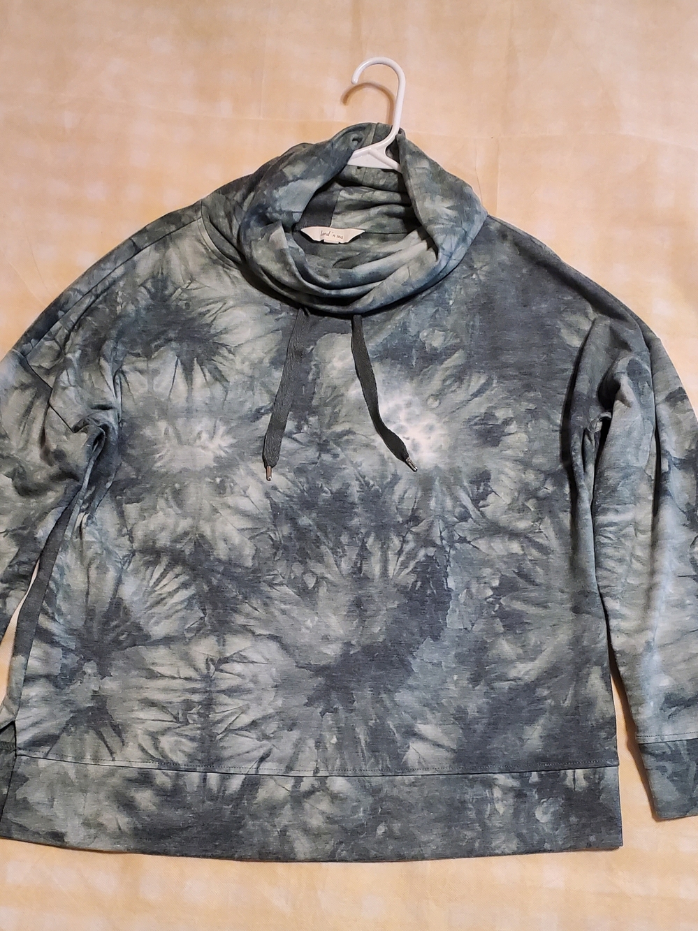 Men's Tie-Dye Turtleneck Sweater - Green